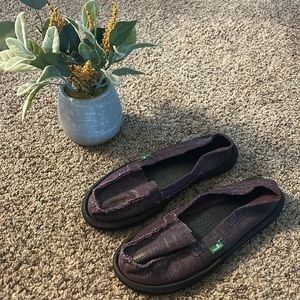Sanuk Purple Shimmer Flats